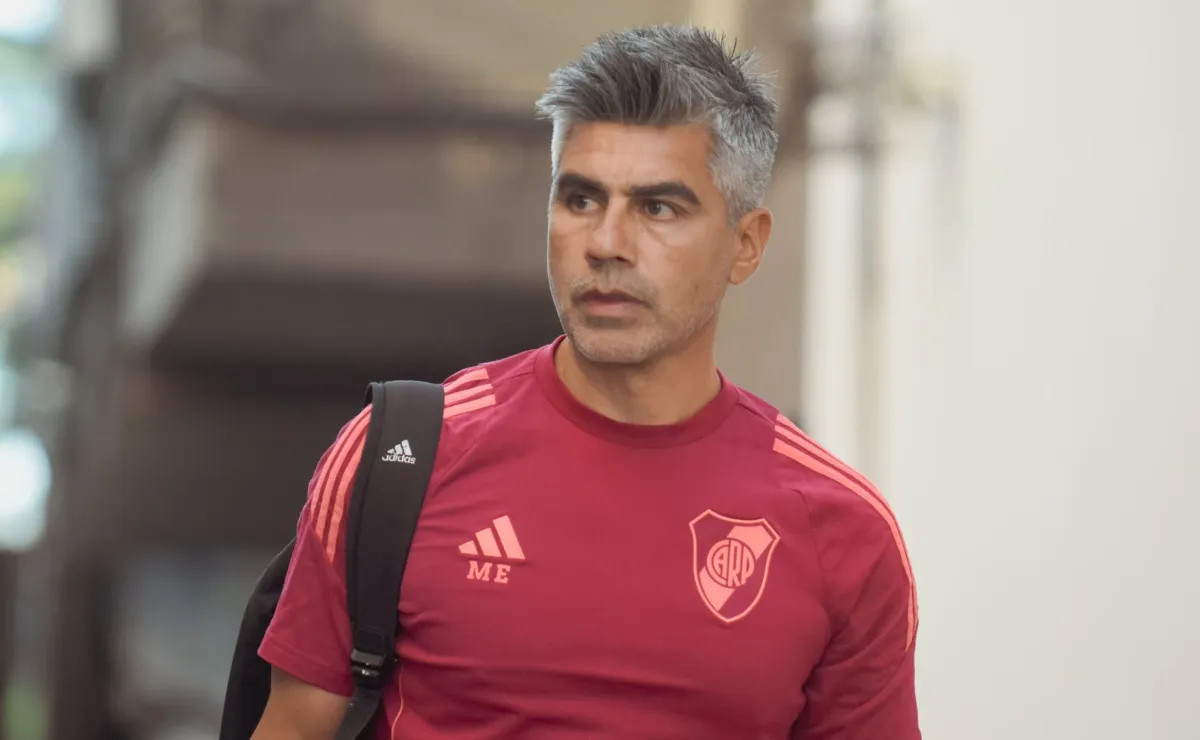 Marcelo Escudero, DT de la reserva de River. (Prensa River)